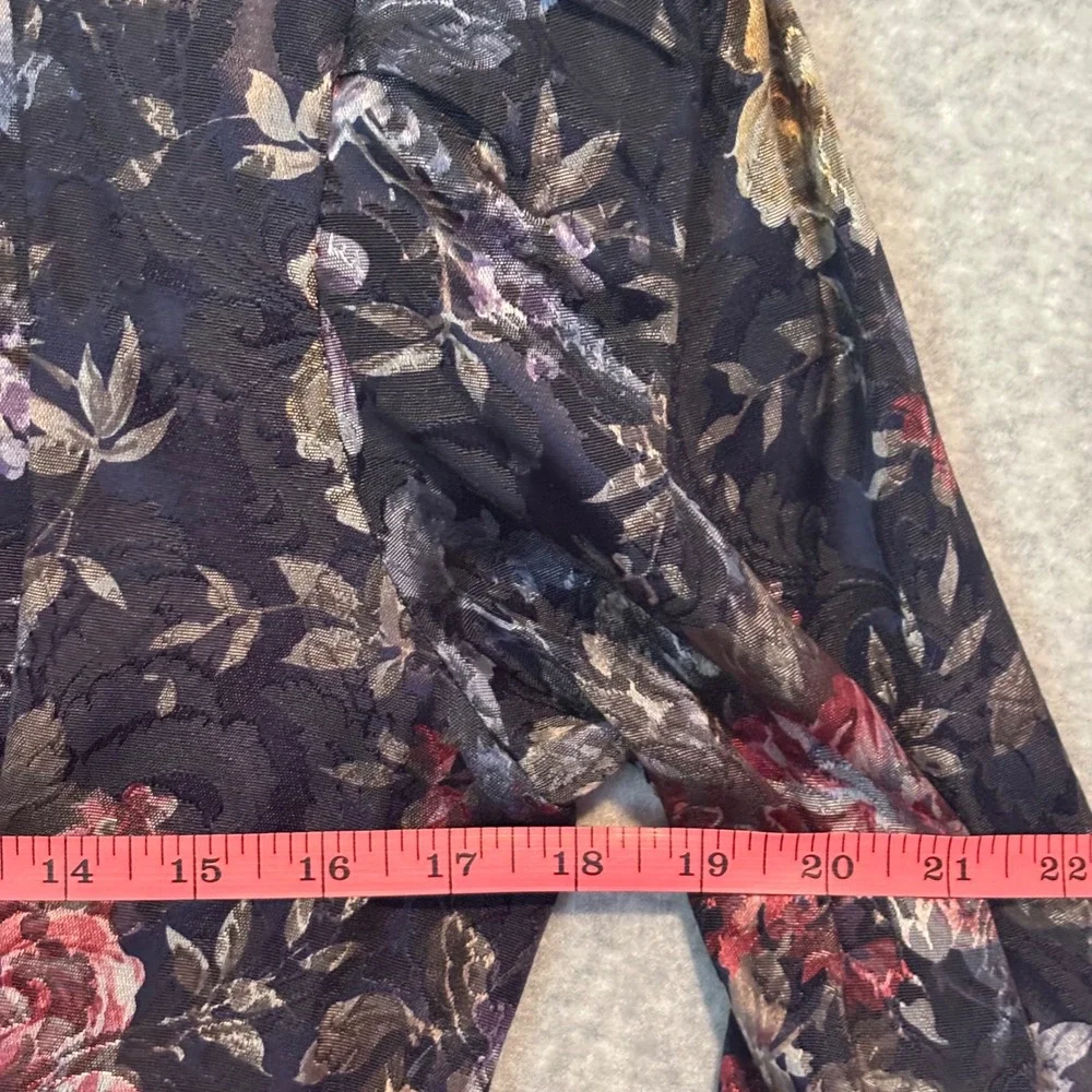 Vintage 80s Nah Nah Collections Women's 7/8 Floral Tapestry Jacket Bridgerton‎